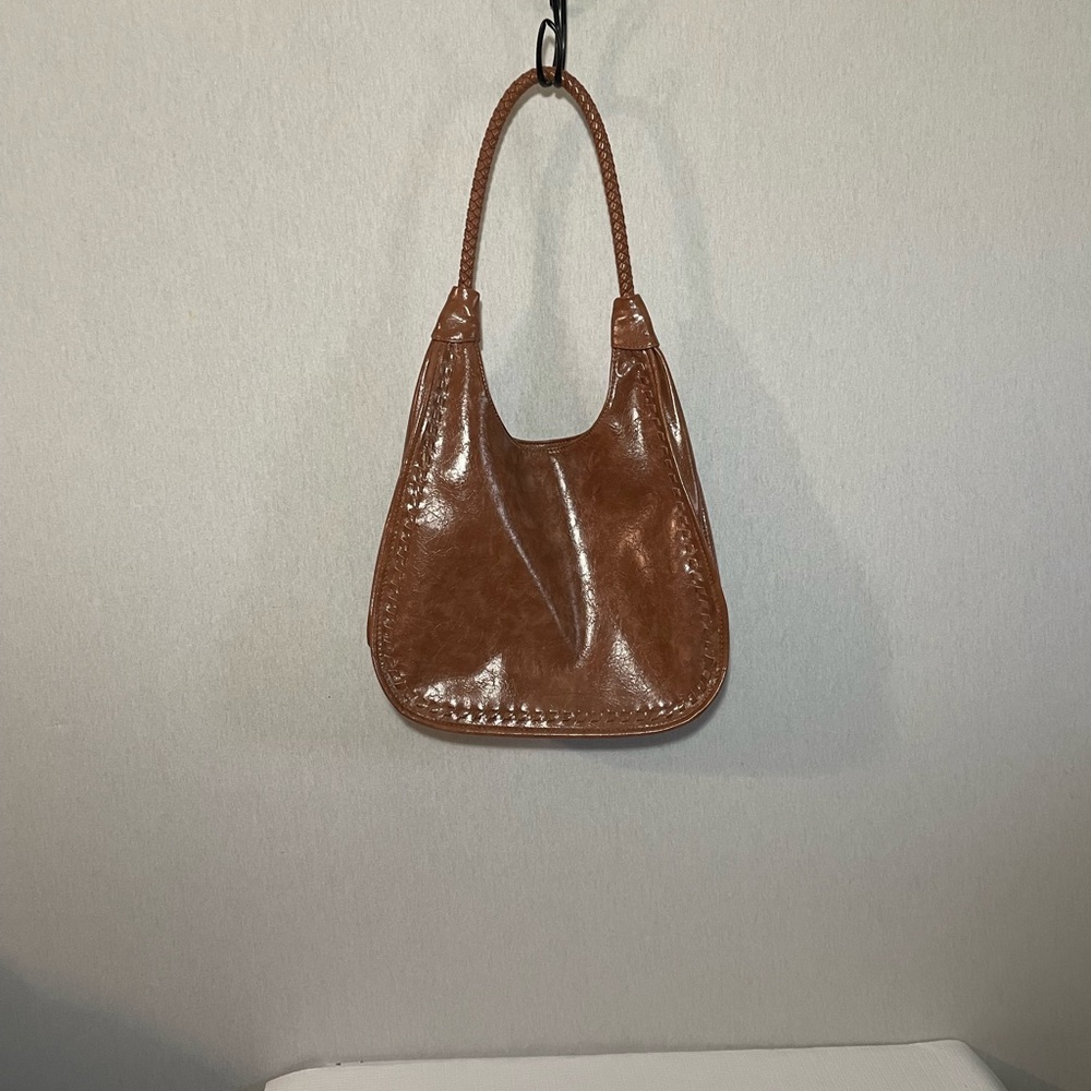 Brown Leather Hobo Shoulder Bag - Picture 11 of 12